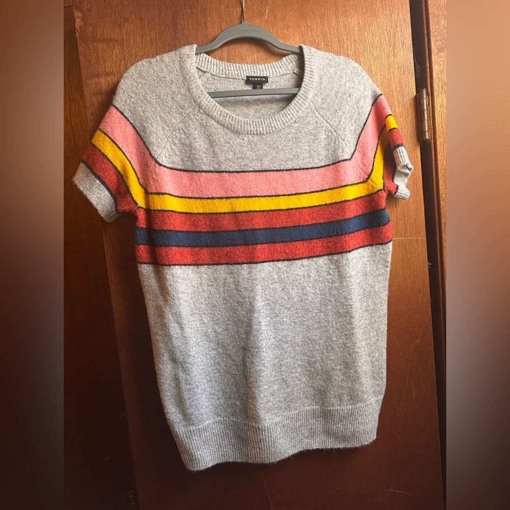 Torrid Short sleeved 70s style sweater